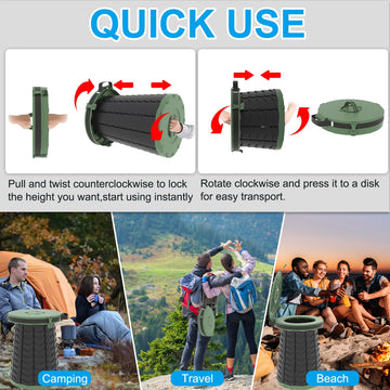 ALEVMOOM XXL portable toilet carry bag for organized transport