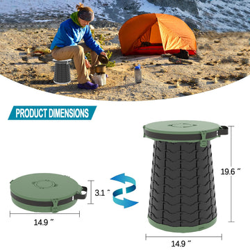 ALEVMOOM XXL portable toilet lid and trash bag help keep campsite tidy