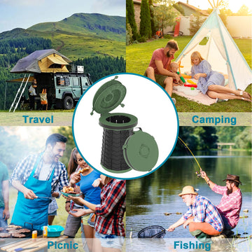 ALEVMOOM XXL portable toilet multiuse emergency versatility as toilet or stool