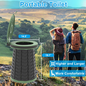 ALEVMOOM XXL portable toilet non-slip pads enhance stability on varied surfaces