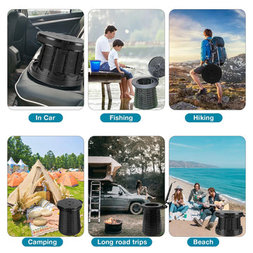 Stability features on ALEVMOOM XXL portable toilet with safety buckles.