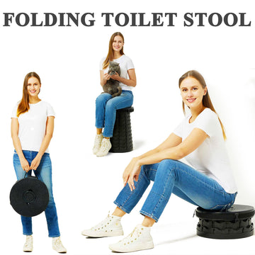 Storage bag included with ALEVMOOM XXL portable toilet and accessories.