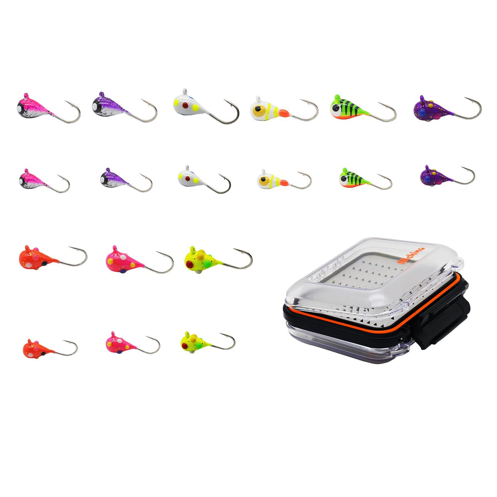 Cover image for Alichino 18pcs Tungsten Ice Jigs Set