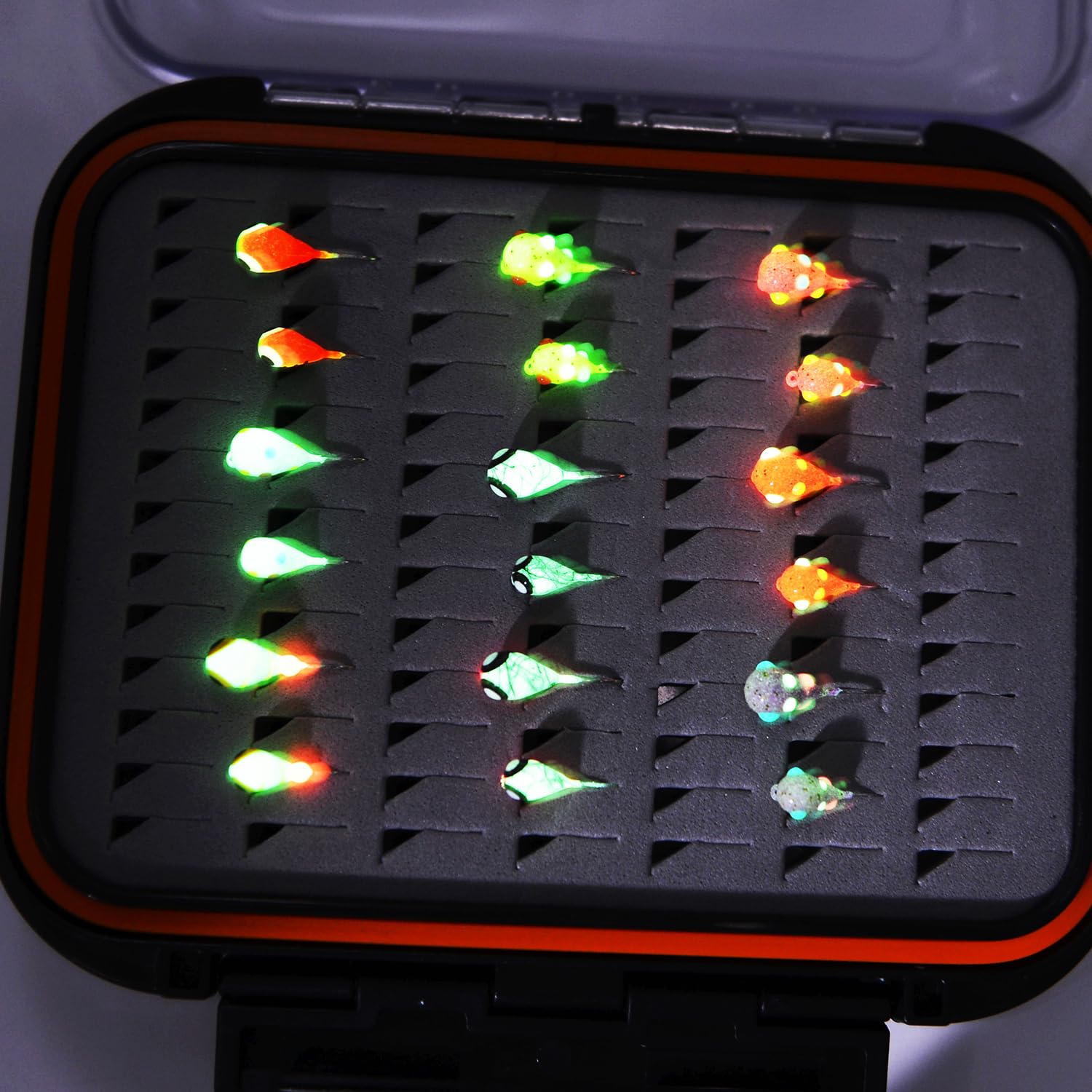 Alichino ice jigs suitable for panfish, crappie, and walleye