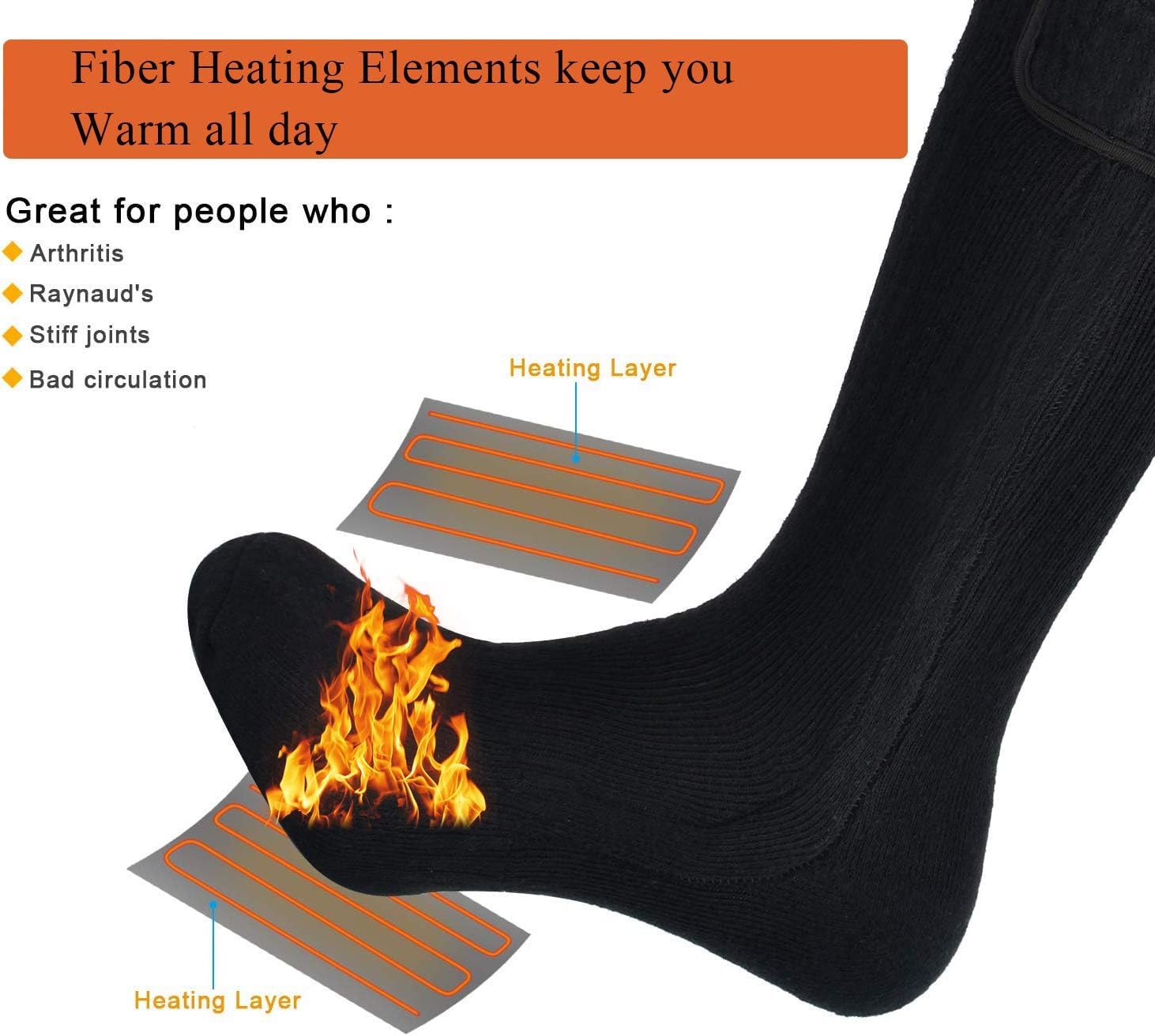 ALITERCY breathable heat-insulated fabric keeps feet dry and comfortable