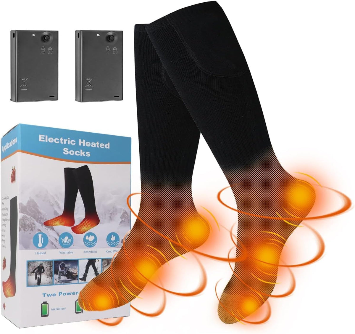 ALITERCY heated socks offer on-the-go warmth for outdoor adventures