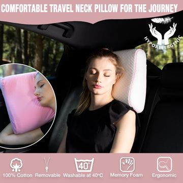 alkamto travel pillow in its compact bag saves luggage space