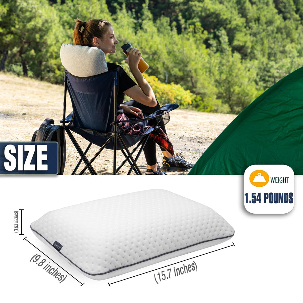 Alkamto ventilation holes promote airflow to reduce night sweats.