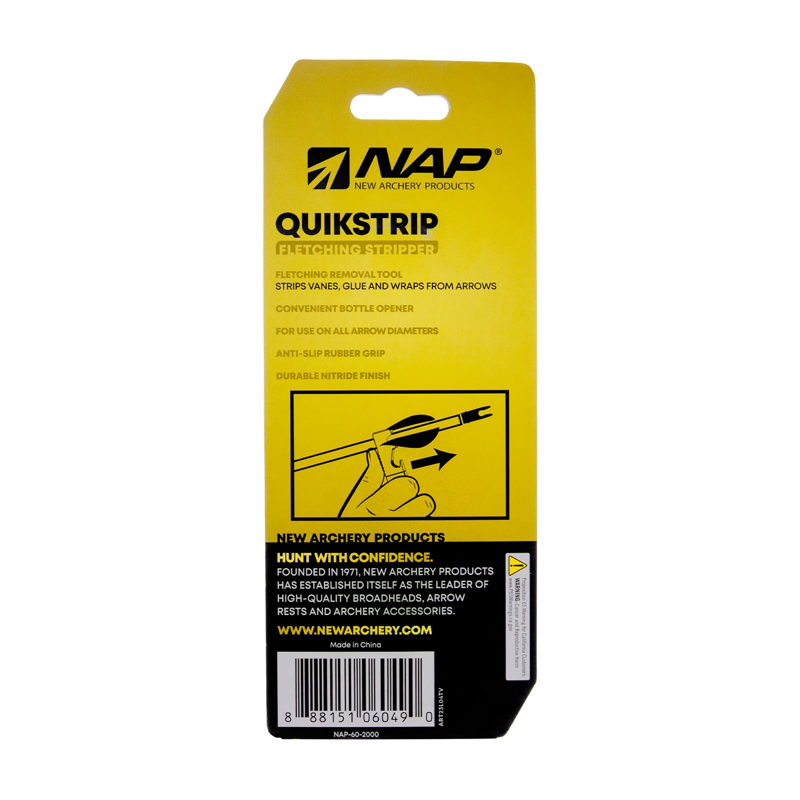Nap QuickStrip compatible with arrows of all diameters