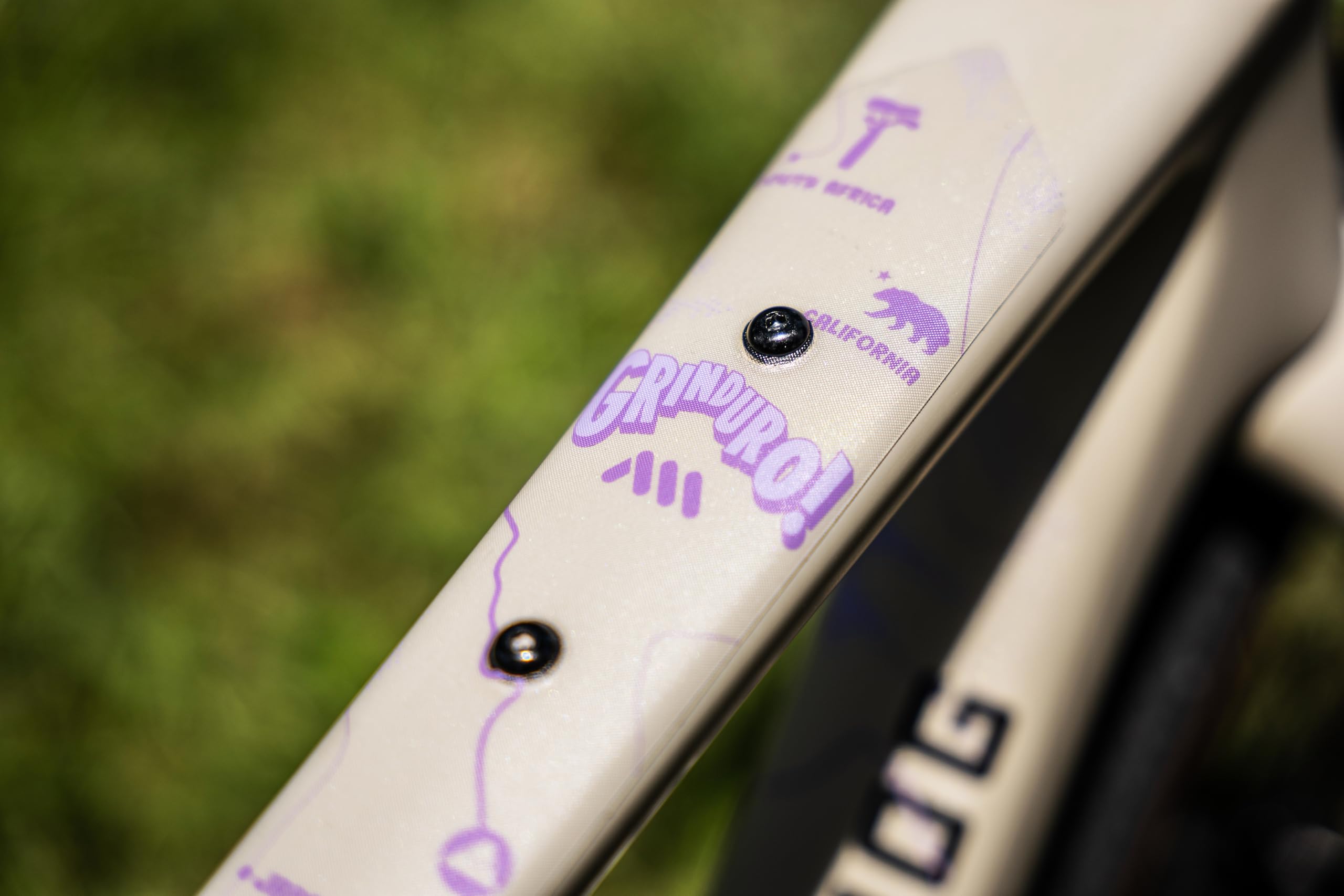 All Mountain Style frame protector kit pod-area coverage reduces frame scuffing.
