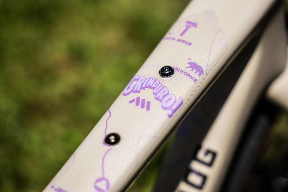 All Mountain Style frame protector kit pod-area coverage reduces frame scuffing.