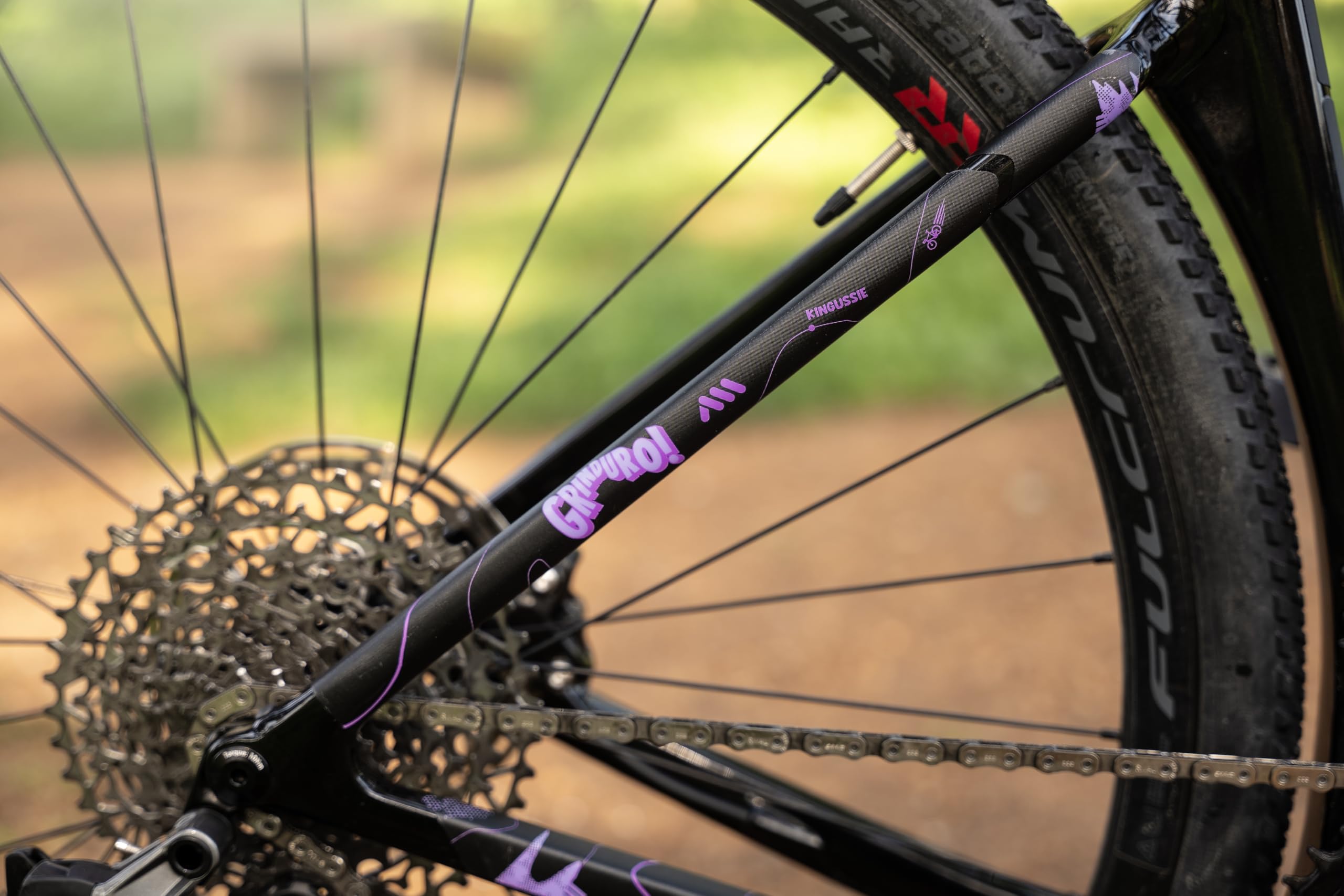 All Mountain Style frame protector kit tire-clearance zone defends wheel-area integrity.