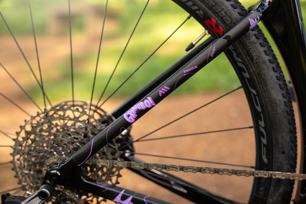 All Mountain Style frame protector kit tire-clearance zone defends wheel-area integrity.