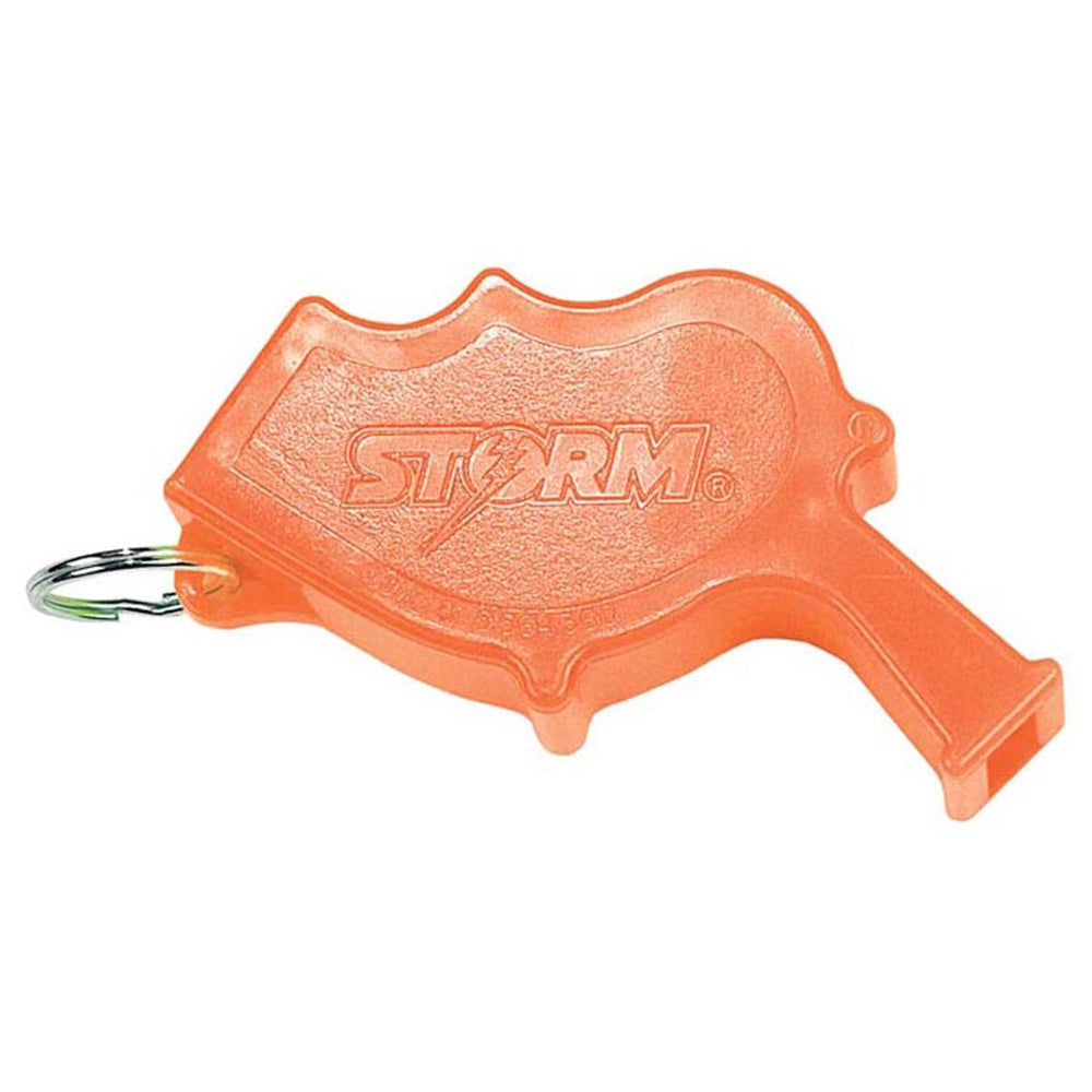 All Weather Safety Whistle Storm with orange casing for water-ready signaling and personal protection.