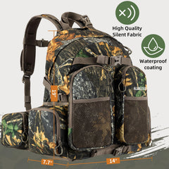 ALLBLESSED hunting backpack back ergonomic strap system improves comfort during long treks