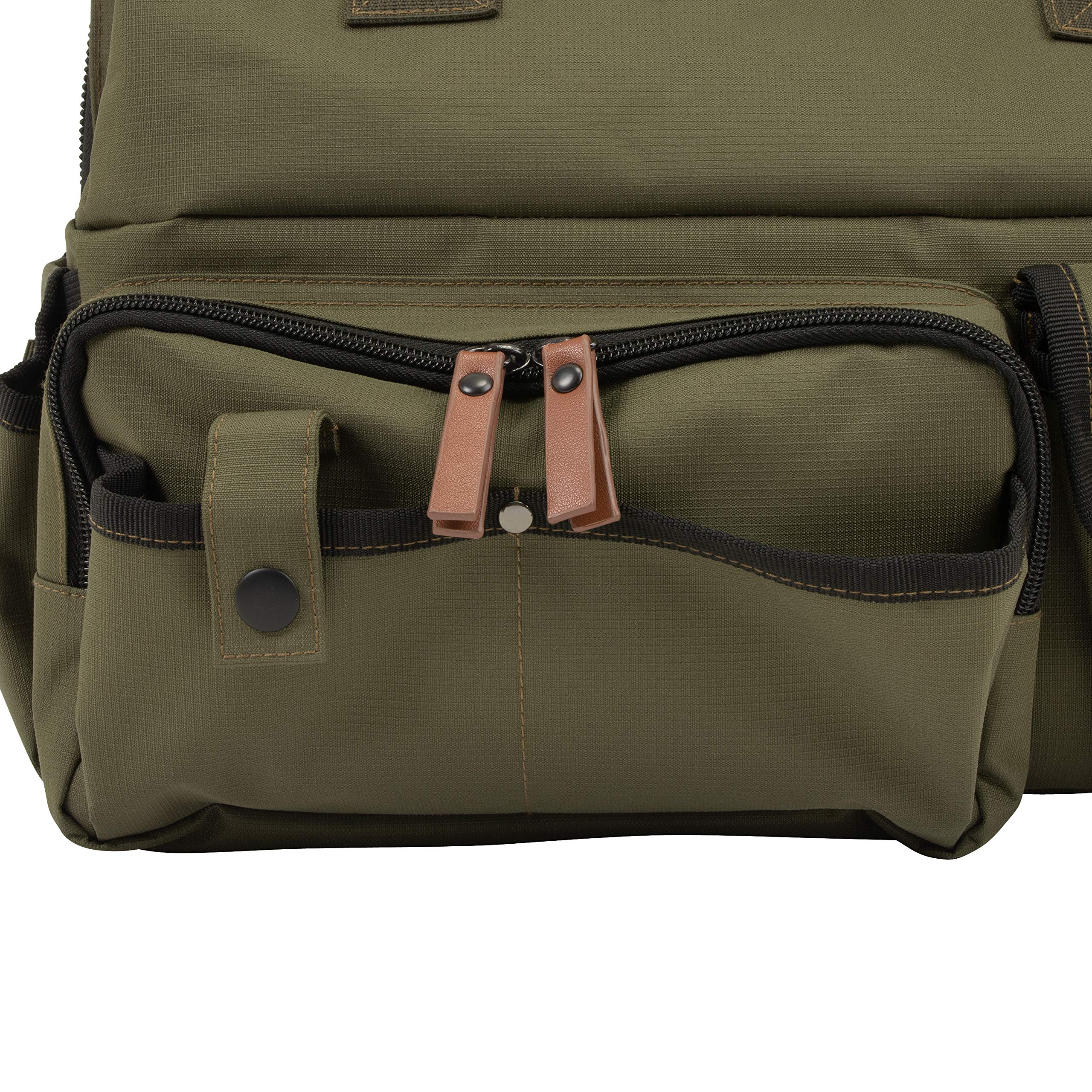 Allen Co branding on olive Triumph Range Bag