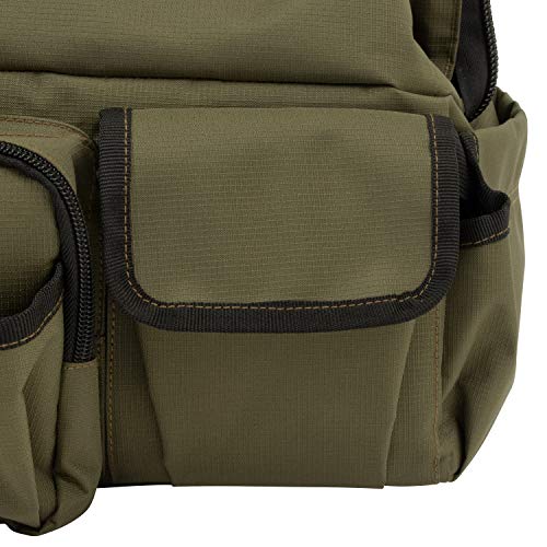 Olive fabric detail of Triumph Range Bag