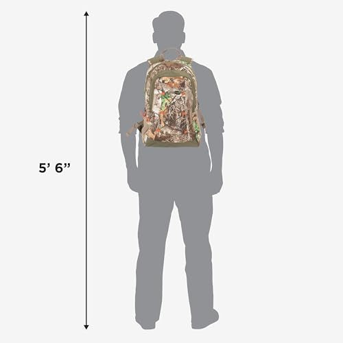 AC ALLEN Realtree Edge side view highlights comfortable, padded straps for long hikes.