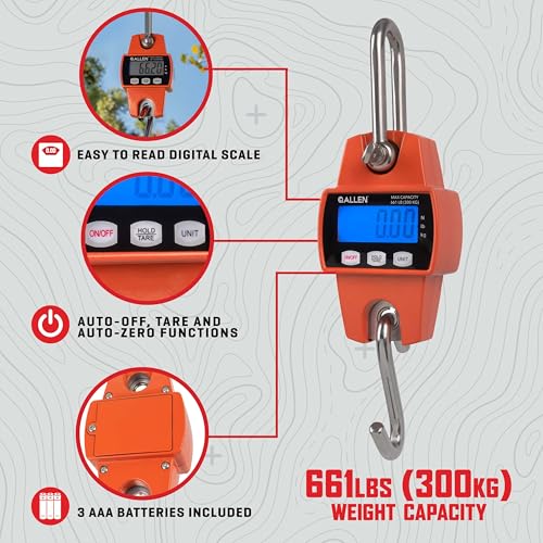 AC ALLEN Digital Game Scale autozero feature for streamlined measurements