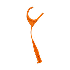Front view of Allen Company EZ Aim Handheld Clay Target Thrower in orange