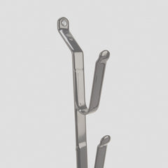 Horizontal gun rack designed to attach to walls or truck rear window