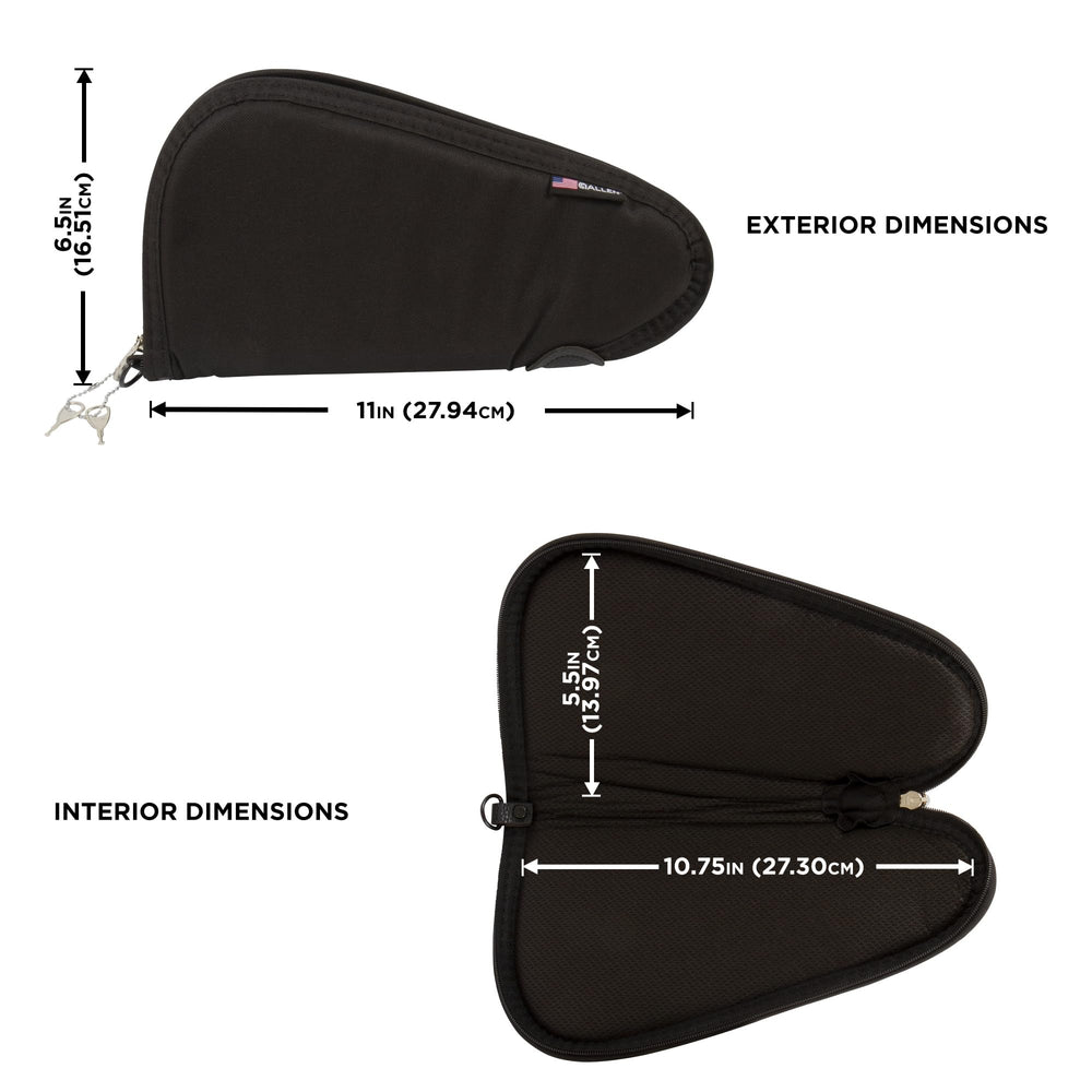 Locking zippers with two keys on exterior