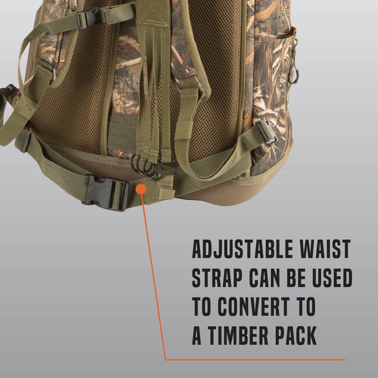 AC ALLEN Gear Fit Pursuit Punisher camo bow strap fits compact bows for field use