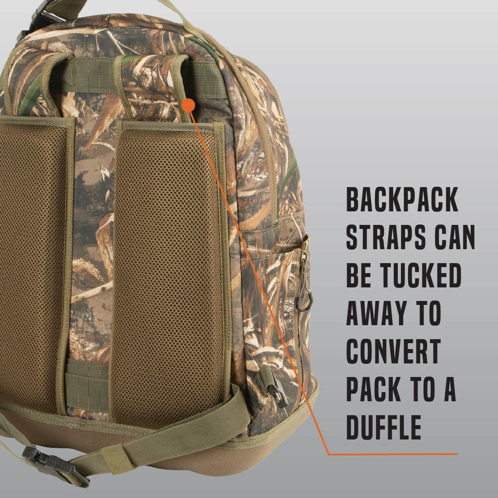 AC ALLEN Gear Fit Pursuit Punisher camo molded base keeps pack upright in field