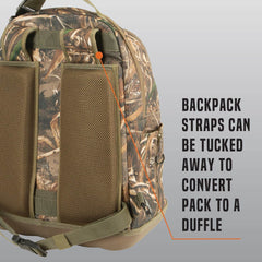 AC ALLEN Gear Fit Pursuit Punisher camo molded base keeps pack upright in field