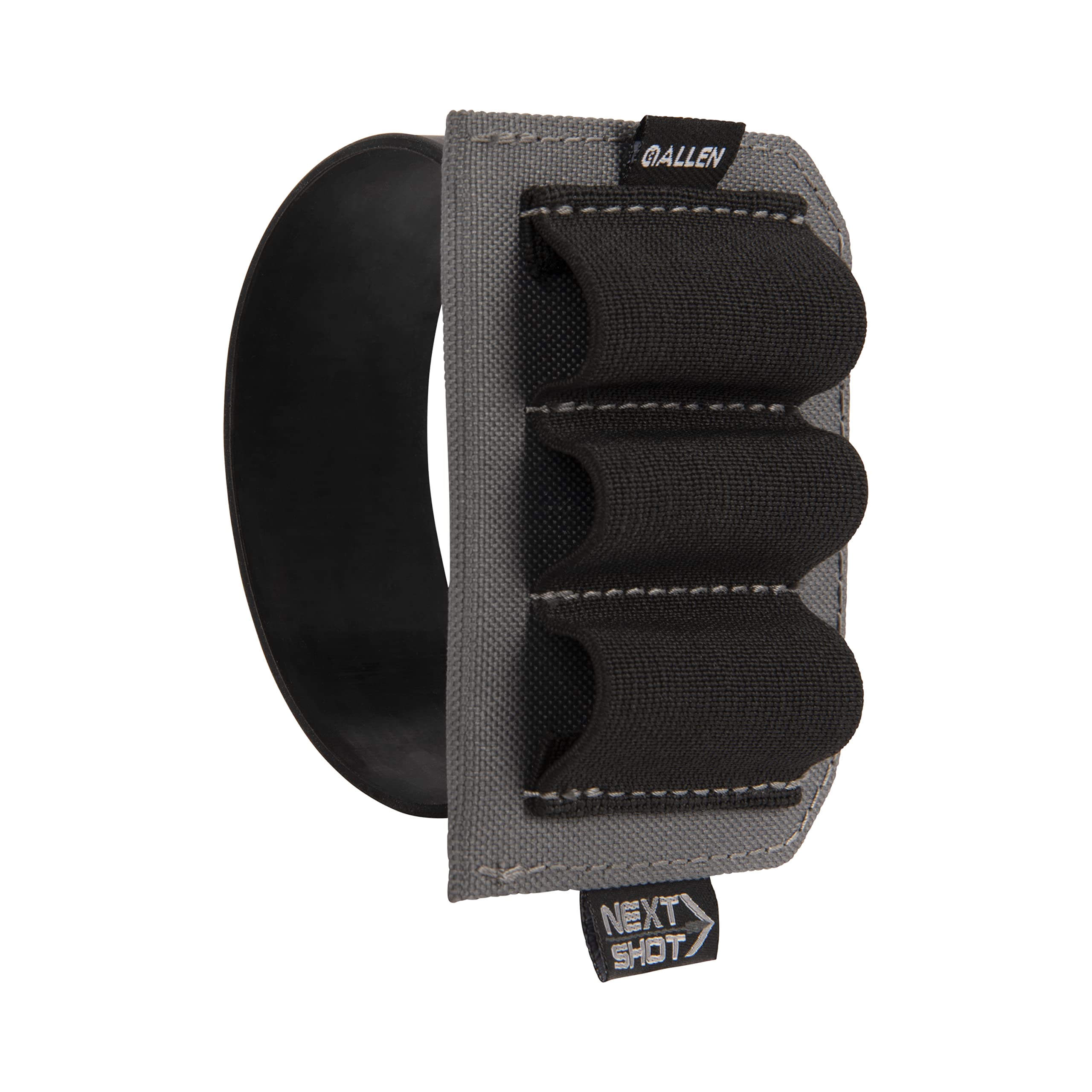 Allen Next Shot shell carrier mounted on a shotgun buttstock