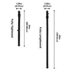 Gun sling with swivels on black webbing