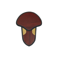 Allen Turkey Tail Fan Mounting Kit wood with authentic wood grain for display.
