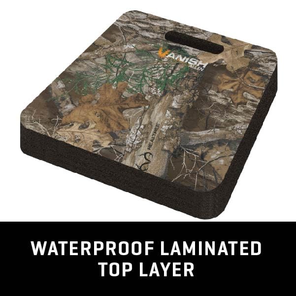 Realtree Edge camo finish on Allen Vanish seat cushion for outdoor concealment