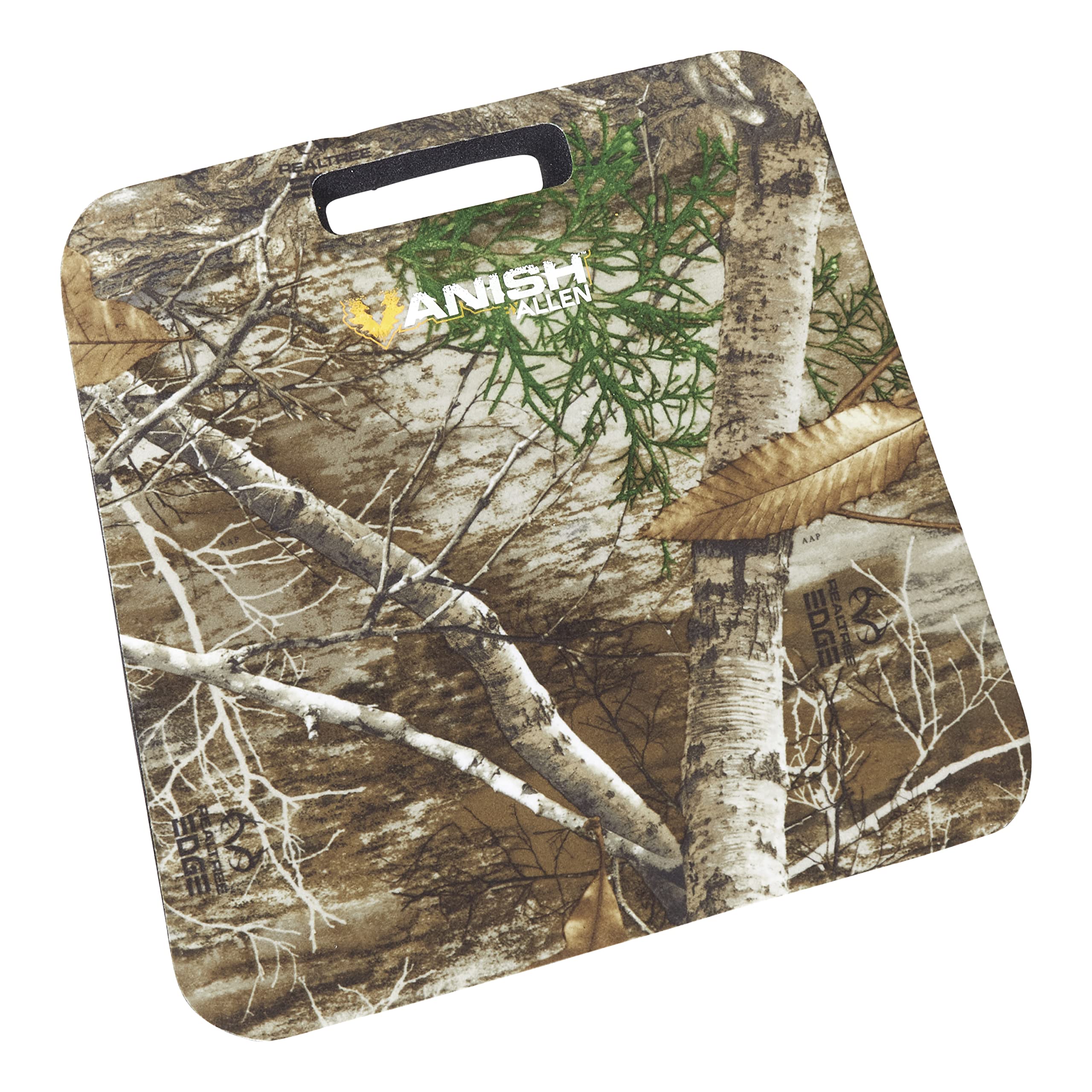 Allen Vanish seat cushion in Realtree Edge camo with 2-inch foam for rugged outdoor seating