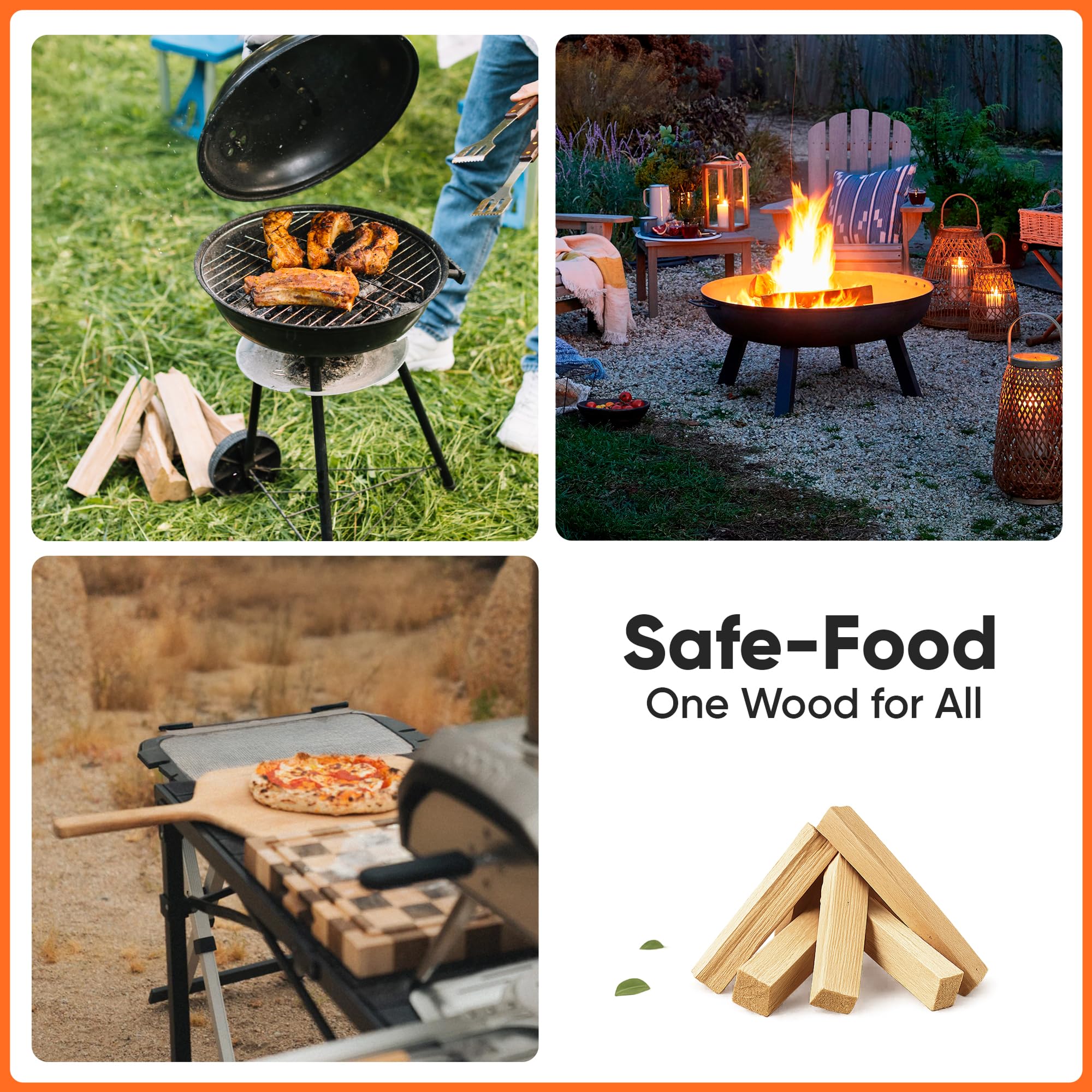 Allens natural kindling wood campfire outdoor use, easy start for evenings outside.