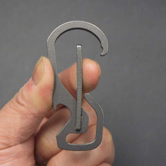 AllGear quick-release titanium carabiner ideal for easy tool organization.