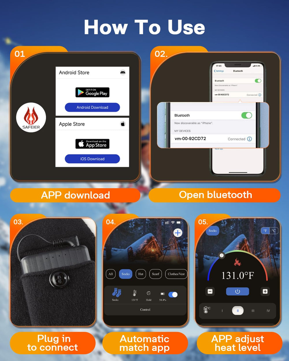 ALLJOY heated socks battery pack provides long-lasting warmth for outdoor activities.