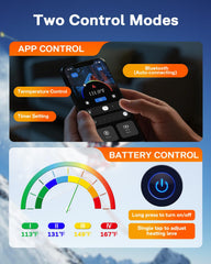 ALLJOY heated socks toe-heating technology delivers rapid warmth and comfort.