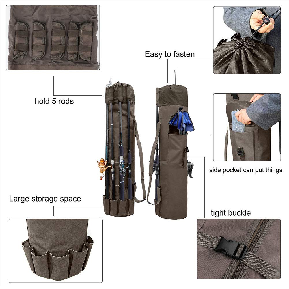 Inside view showing large interior compartment and tackle pockets