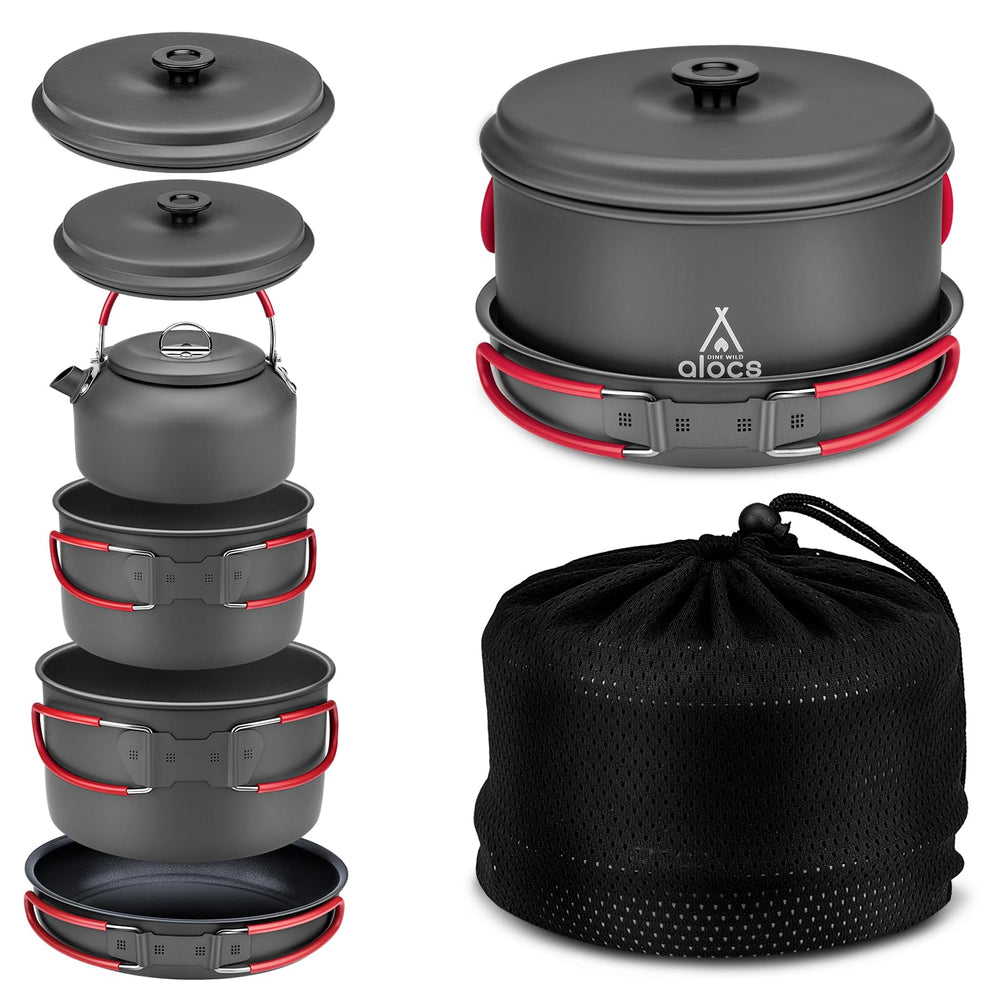Alocs camping 4-in-1 setup for meals on the trail