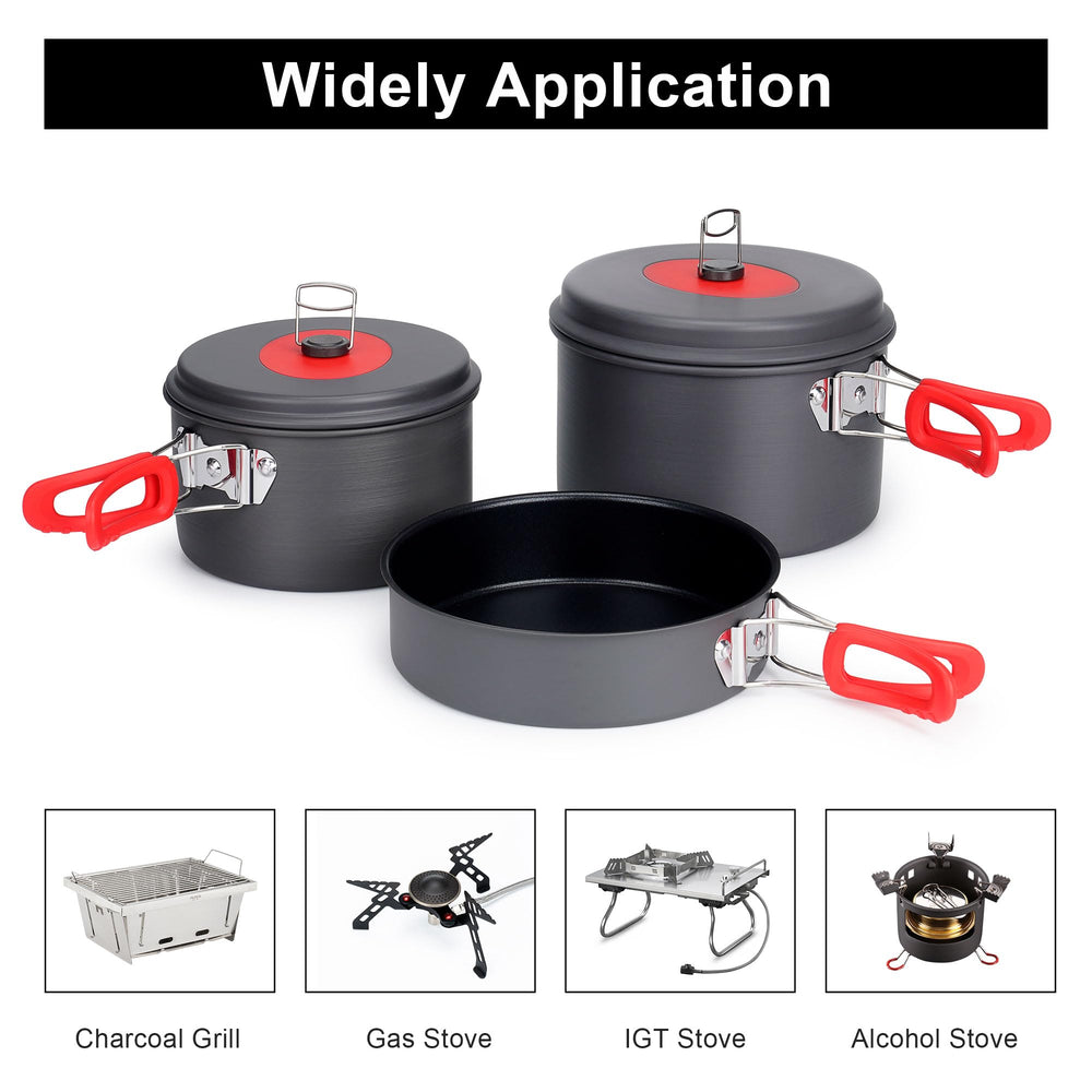 Alocs packable camping kit—compact and portable for trips.