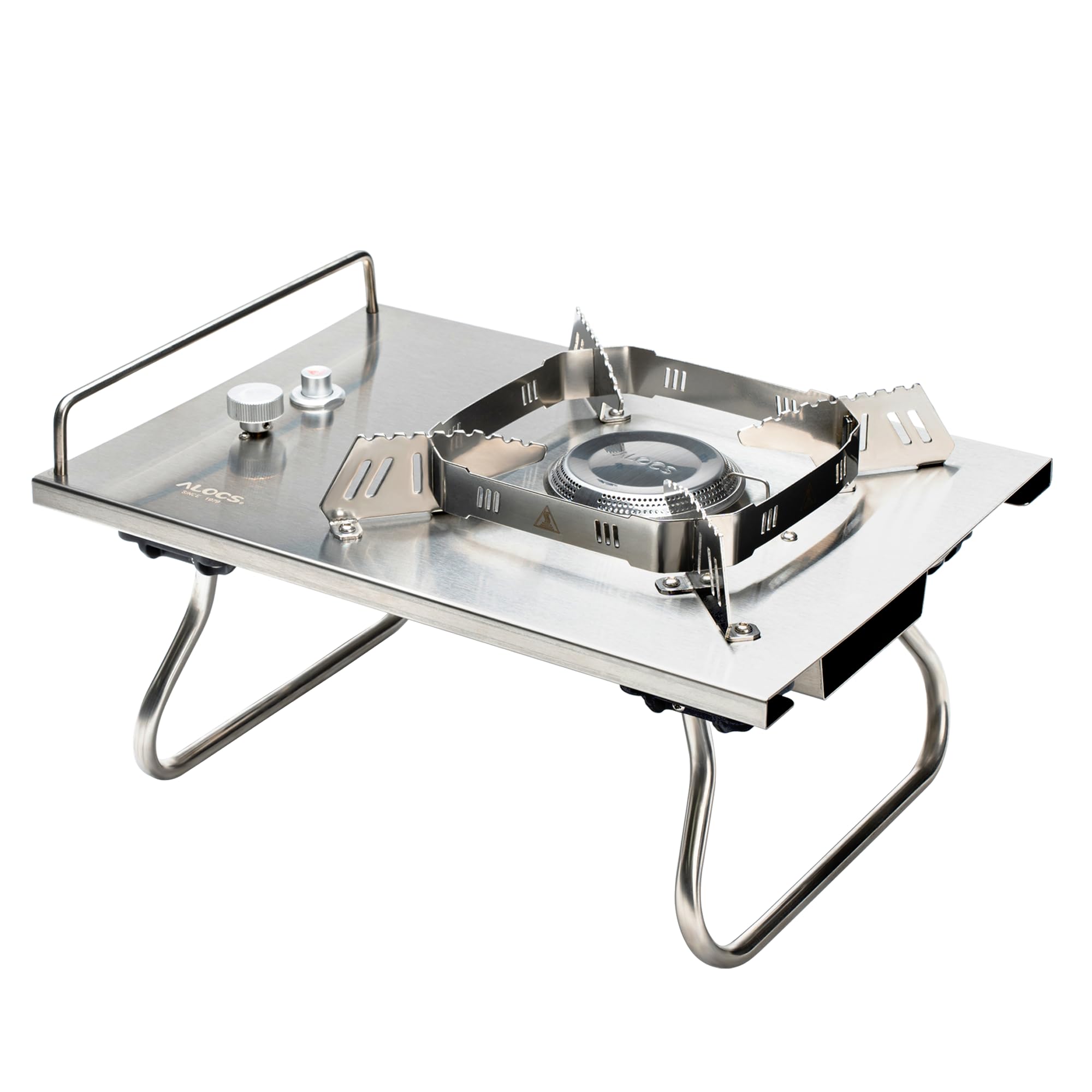 ALOCS camping stove rotary flame boosts even heat for fast outdoor meals