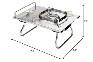 ALOCS stove flame adjustment for precise control during camping cooking