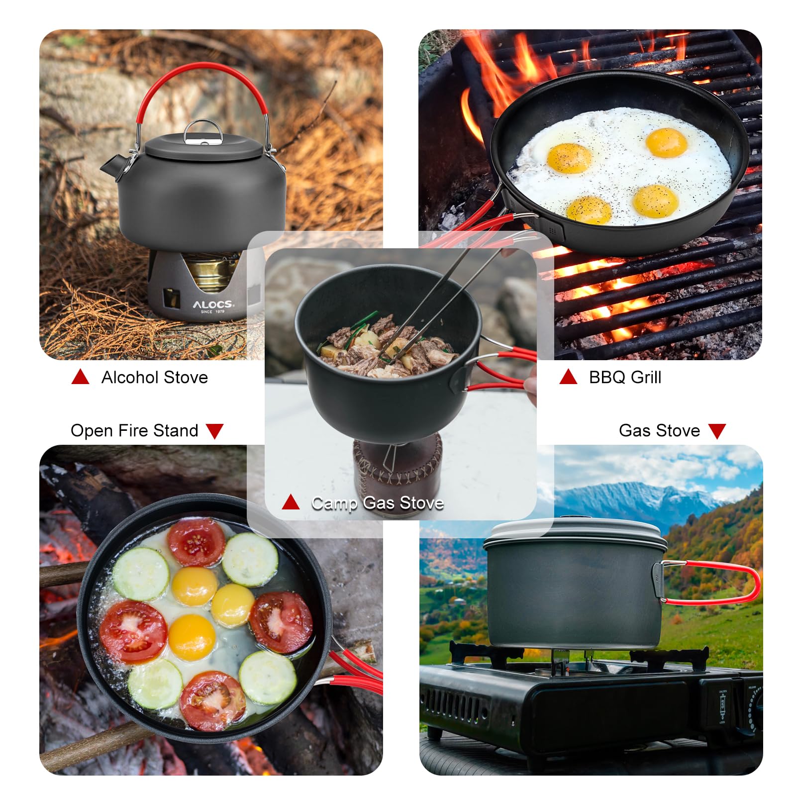 Alocs lid with steam reflux groove helps keep food moist