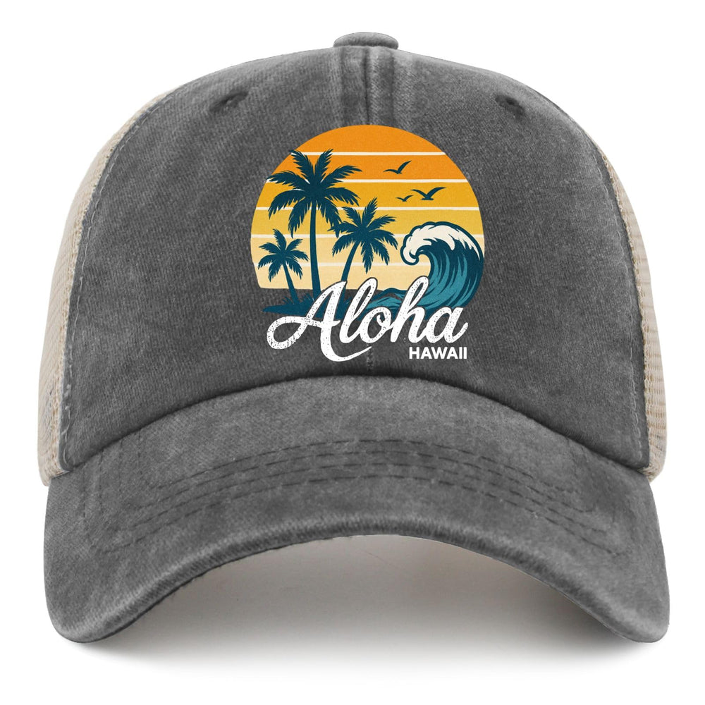 Aloha Hawaii Sun Hats garde cap worn outdoors providing sun protection