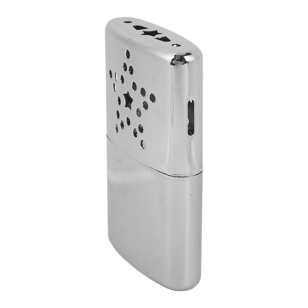 Alomejor 12-hour hand warmer in durable aluminum shell for outdoor warmth.