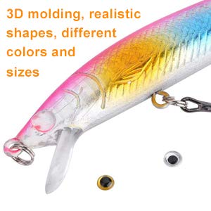 Alomejor 3mm silver eyes aid durable, eye-catching lure crafting.