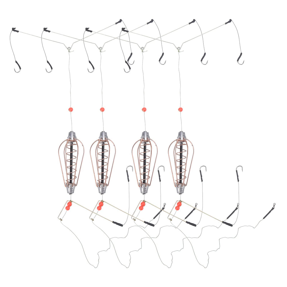 Alomejor 4Pcs Copper Spring Bait Cage Set – Front view