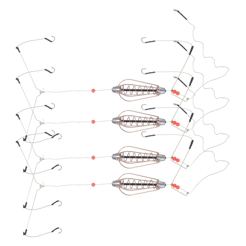 Alomejor 4Pcs Copper Spring Bait Cage Set – Portable design
