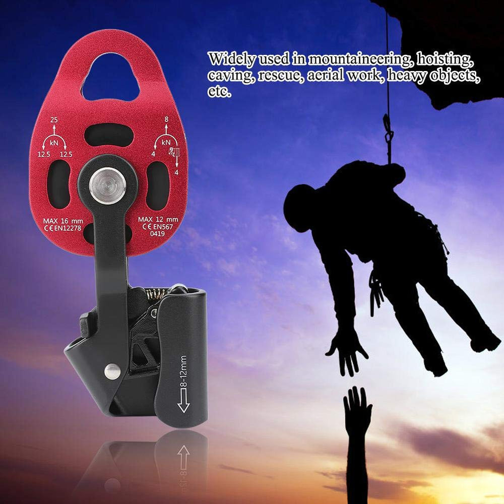 Alomejor 7075 aviation aluminium pulley side view showing strength